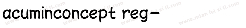 acuminconcept reg字体转换